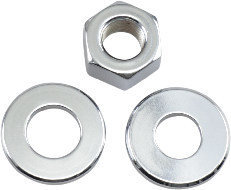 Rear Axle Nut/Washer - Kit - Big Twins 73-96/XL 79-96