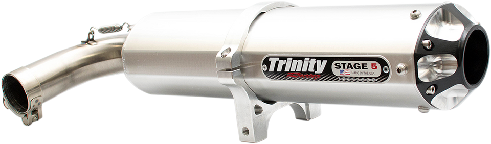 Stage 5 Slip-On Muffler - Aluminum - Lutzka's Garage