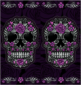 Neck Scarf - Floral Skull