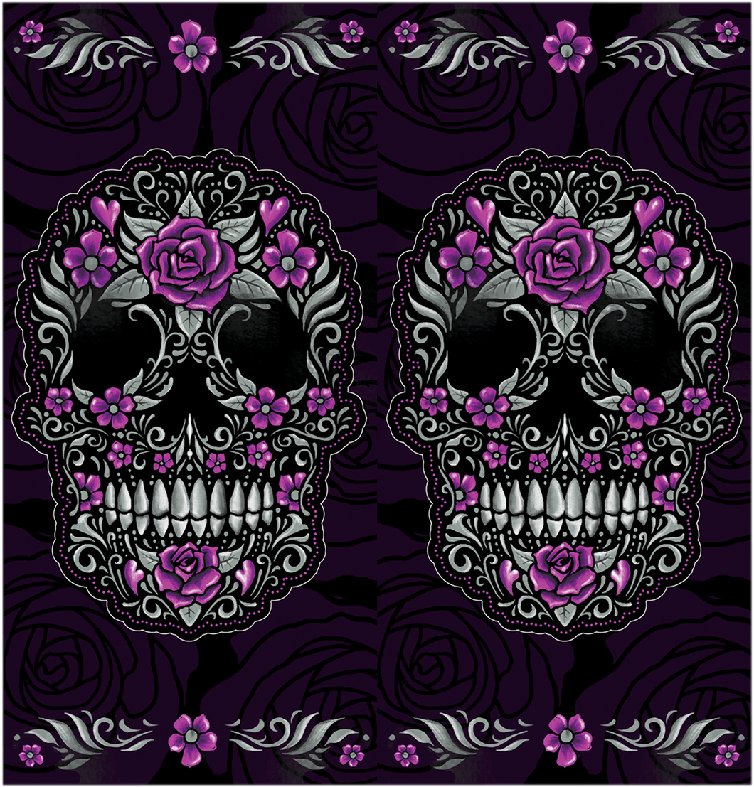 Neck Scarf - Floral Skull