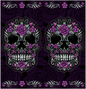 Neck Scarf - Floral Skull