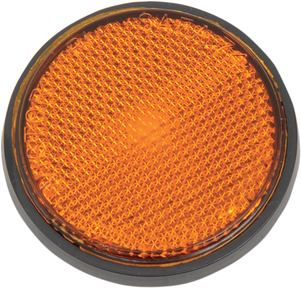 Reflector - Adhesive Back - Amber - Lutzka's Garage