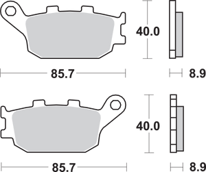 LS Brake Pads - Kawasaki/Suzuki - 657LS