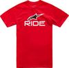 Ride 4.0 T-Shirt - Red/White/Black - Medium - Lutzka's Garage