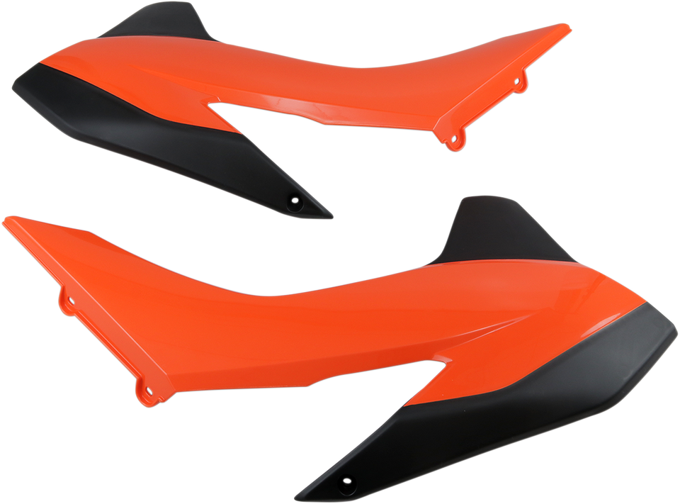 Radiator Shrouds - 16 Orange/Black