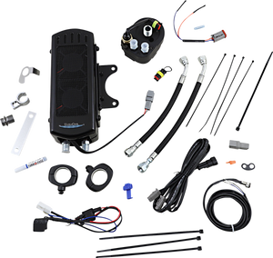 Oil Cooler Kit - Gloss Black - Touring/Trike - Lutzka's Garage