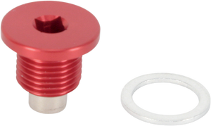 Magnetic Drain Plug - Red - Husqvarna - Lutzka's Garage