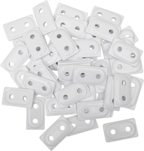 Support Plates - White - 48 Pack - Lutzka's Garage