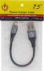 USB to Lightning Cable - Charger - Single-End - 7-1/2"