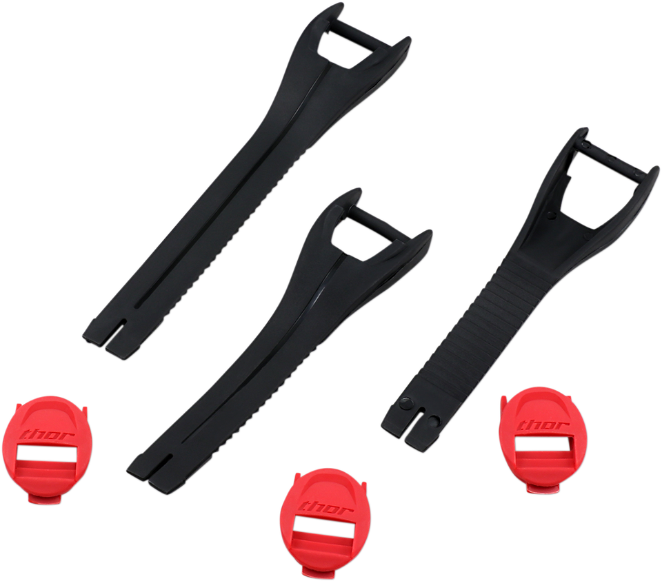 Blitz XP MX Boot Straps - Youth - Red/Black - Size 1-7 - Lutzka's Garage