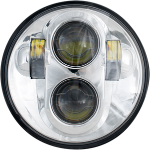 5.75" Led Headlight - Chrome - Lutzka's Garage