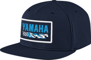 Yamaha Racing Hat - Flat Bill - Camo Blue