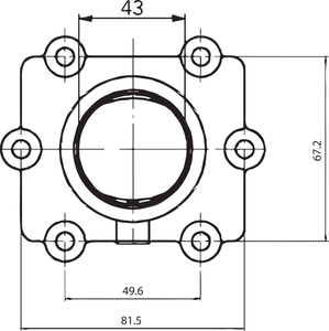 Carburetor Mounting Flange - Arctic Cat