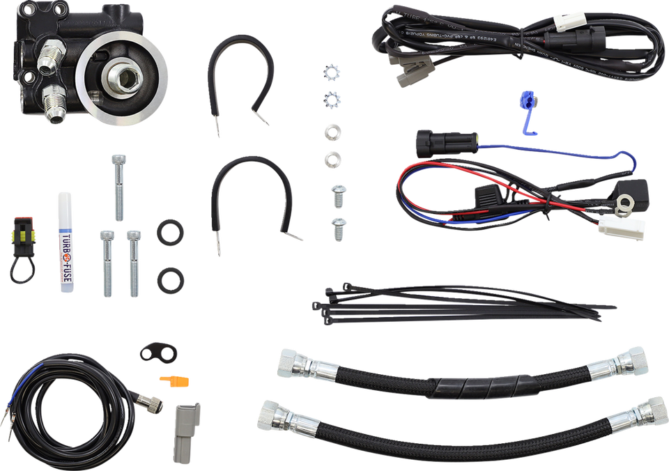 Oil Cooler Kit - Naked Black - Indian