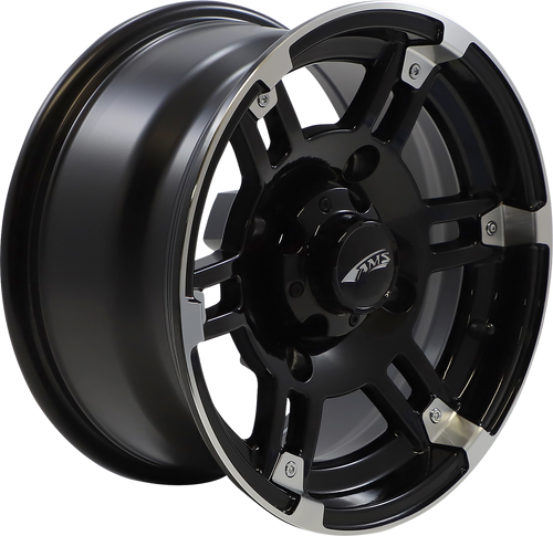 Wheel - Rolln 104 - Front/Rear - Machined Black - 14x7 - 4/156 - 4+3