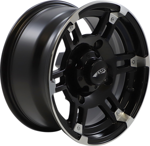 Wheel - Rolln 104 - Front/Rear - Machined Black - 14x7 - 4/156 - 4+3