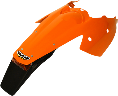 Enduro Rear Fender with Light - KTM Orange 98-22