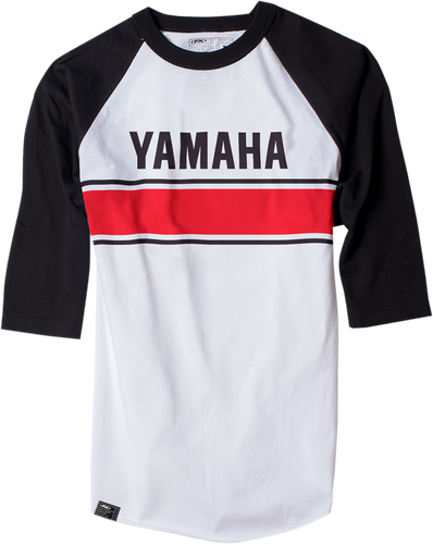 Yamaha Vintage Baseball T-Shirt - White/Black - Medium - Lutzka's Garage