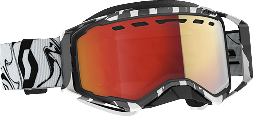 Prospect Snow Goggles - Light Sensitive - Marble Black/White - Red Chrome