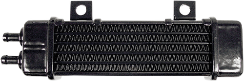 Universal Oil Cooler - 6-Row - Gloss Black - Lutzka's Garage