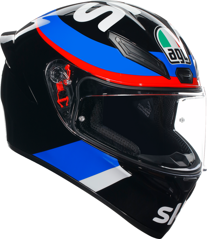 K1 S Helmet - VR46 Sky Racing Team - Black/Red - Small - Lutzka's Garage