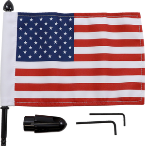 Flag Mount - Pinnacle Luggage Rack - 9" Pole - 6" X 9" Flag