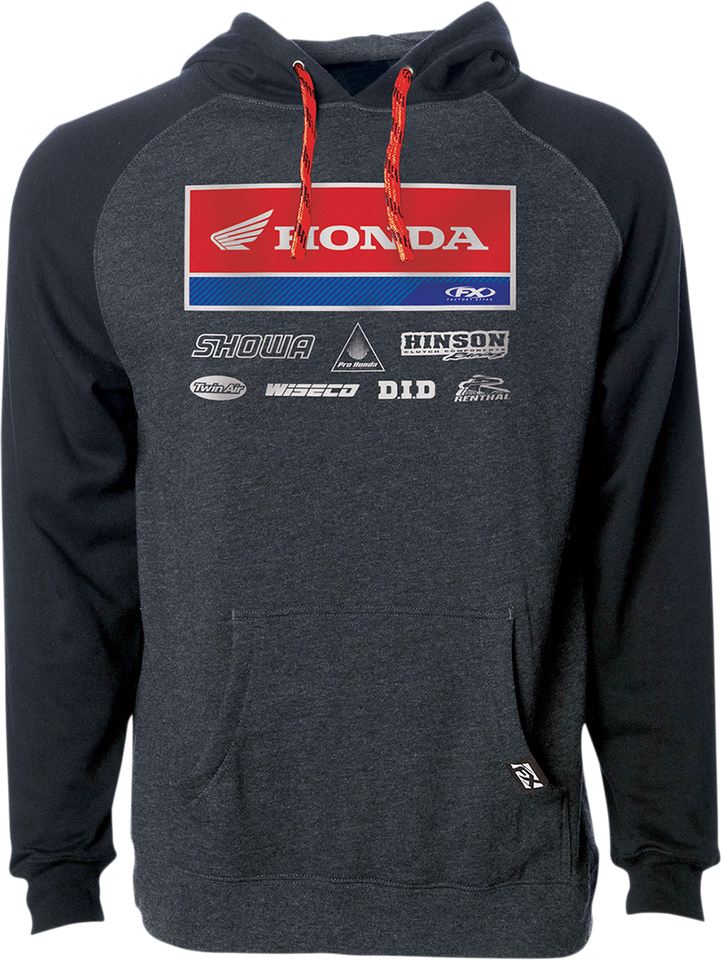 Honda 21 Racewear Hoodie - Charcoal/Black - Medium - Lutzka's Garage