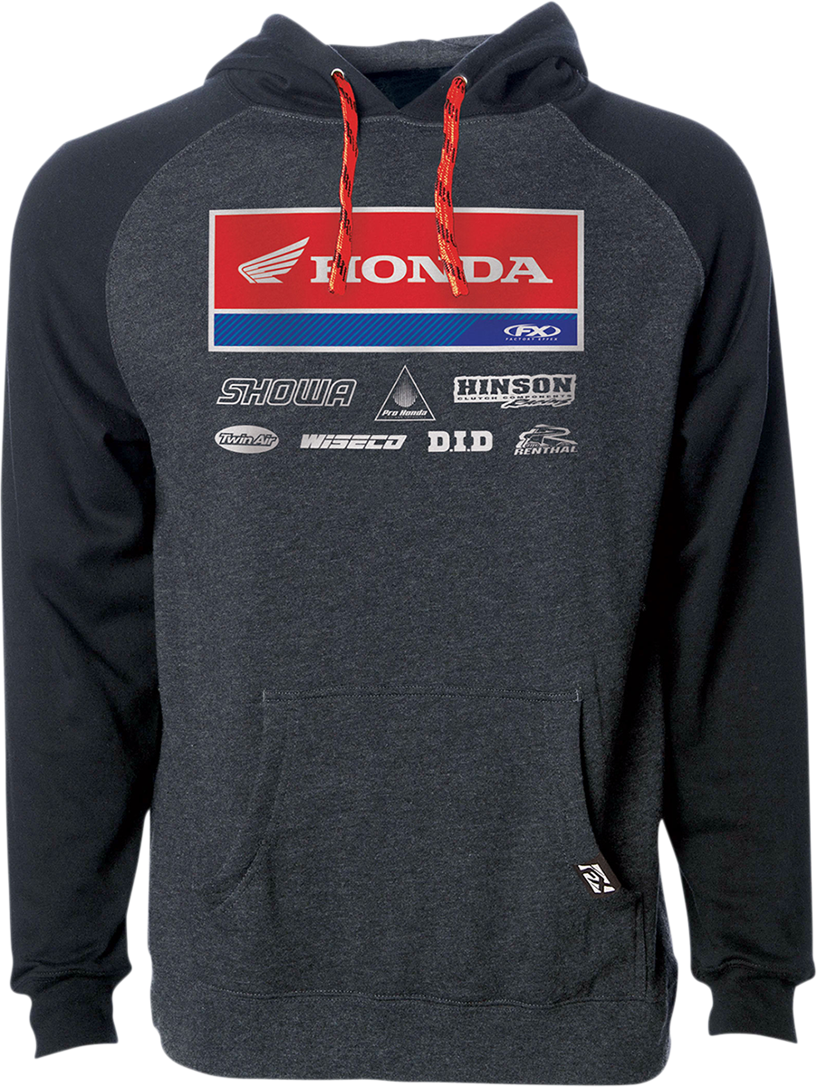 Honda 21 Racewear Hoodie - Charcoal/Black - Medium - Lutzka's Garage