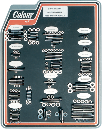 Bolt Kit - Motor Transmission - Polished - Dyna