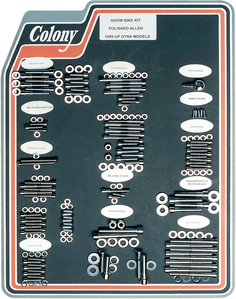 Bolt Kit - Motor Transmission - Polished - Dyna