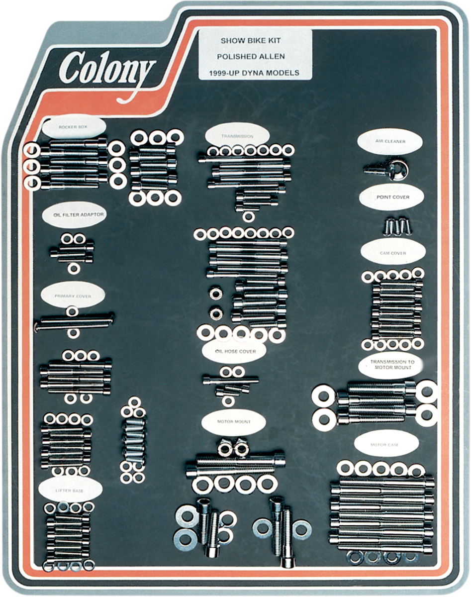 Bolt Kit - Motor Transmission - Polished - Dyna