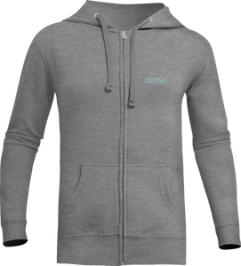 Womens Aerosol Fleece Zip-Up Sweatshirt - Heather Gunmetal - Small - Lutzka's Garage