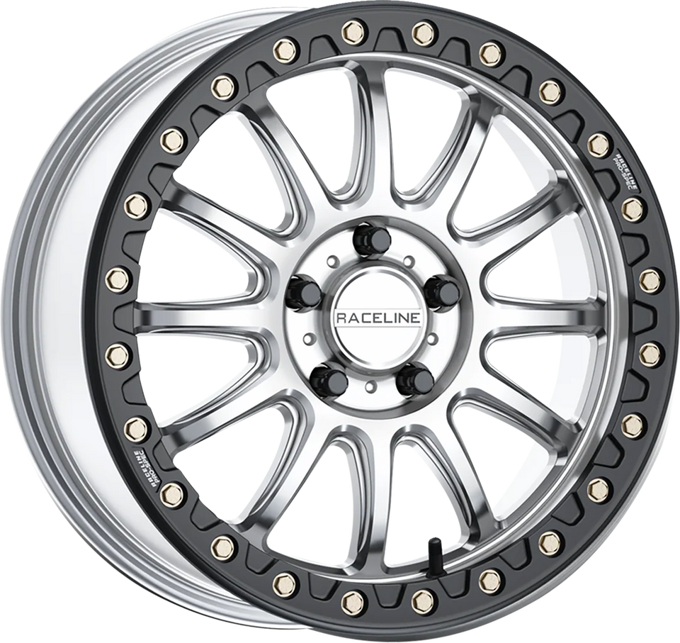 Wheel - Alpha - Front/Rear - Hyper Silver/with Black Ring - 17x7 - 4/156 - +25 mm