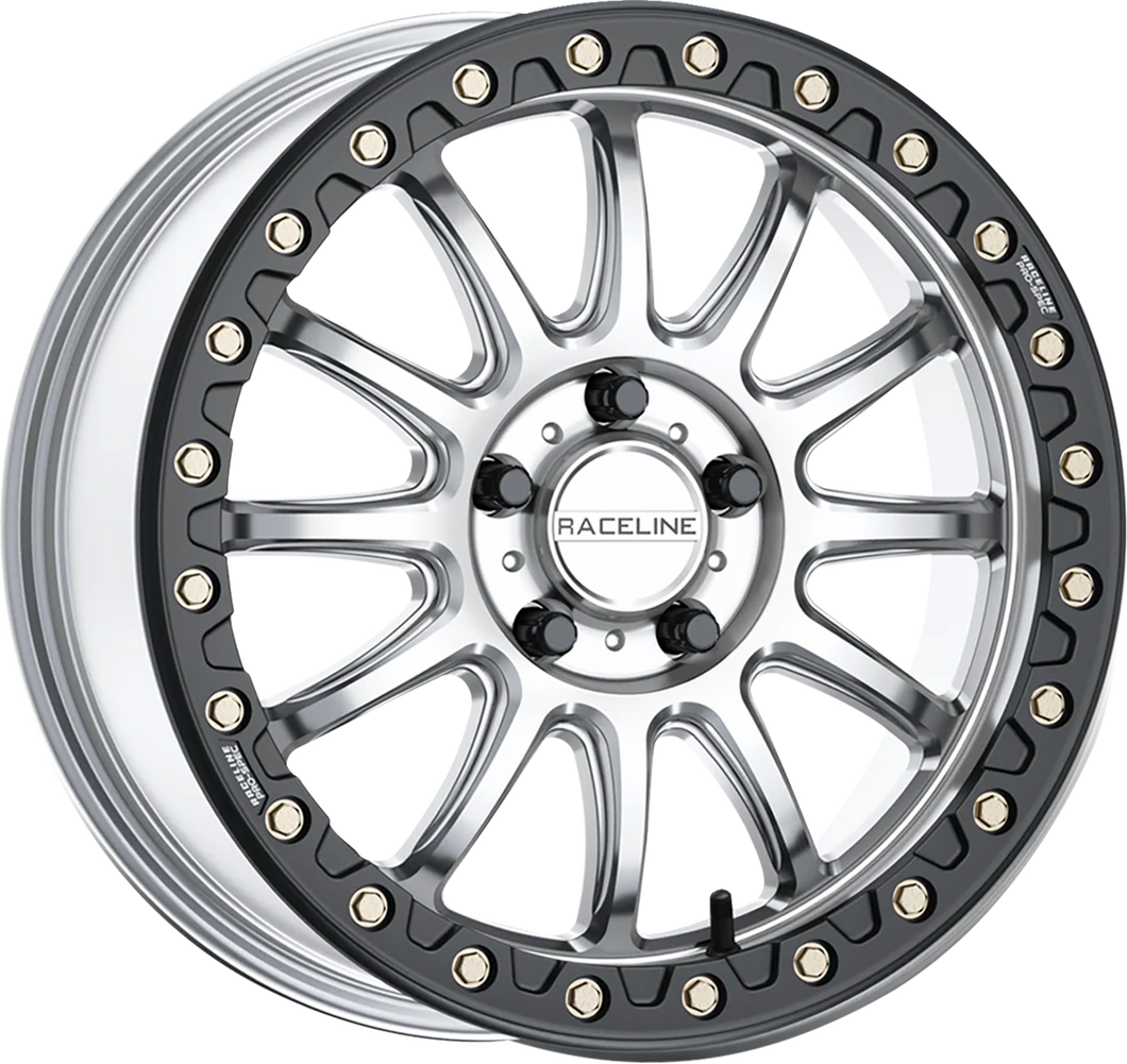 Wheel - Alpha - Front/Rear - Hyper Silver/with Black Ring - 17x7 - 4/156 - +25 mm