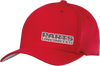 Parts Unlimited Curved Bill Hat - Red - Small/Medium - Lutzka's Garage