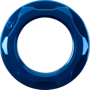 Steering Stem Nut - Blue - Lutzka's Garage