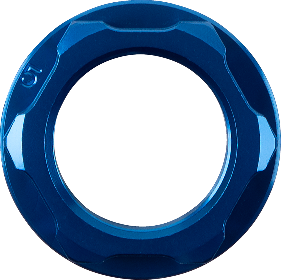 Steering Stem Nut - Blue - Lutzka's Garage