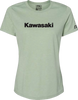 Womens Kawasaki T-Shirt - Light Heather Green - Small - Lutzka's Garage