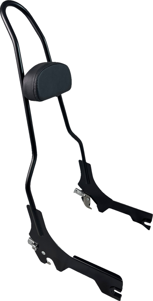 Quick Release Sissy Bar - 23" - With Pad - Matt Black