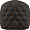 Road Sofa Sissy Bar Pad - Honeycomb - Orange Stitching