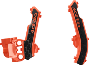 X-Grip Frame Guards - 16 Orange/Black - Gas Gas | Husqvarna | KTM
