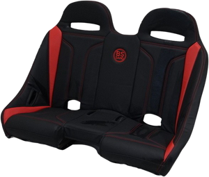 Extreme Bench Seat - Black/Red - Lutzka's Garage