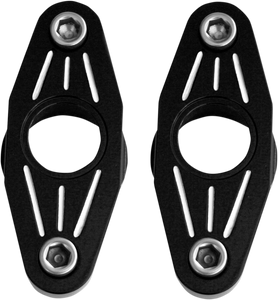 Swingarm Pivot Blocks - Black Anodized Ball-Milled