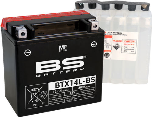 Battery - BTX14L-BS (YTX)