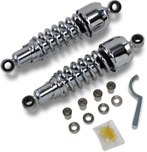 Replacement Shock Absorbers - Chrome - 11.5" - Lutzka's Garage