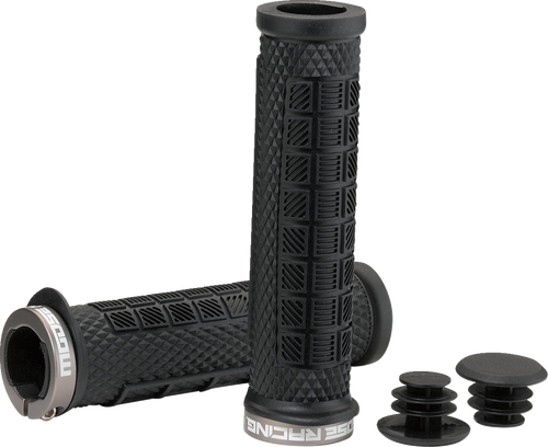 Mountain Bike Lock-On Grips - Black - 129 mm - Lutzka's Garage