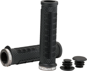 Mountain Bike Lock-On Grips - Black - 129 mm - Lutzka's Garage