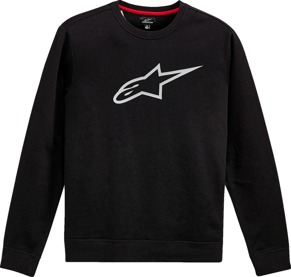 Ageless Crew Fleece - Black/Gray - Medium - Lutzka's Garage