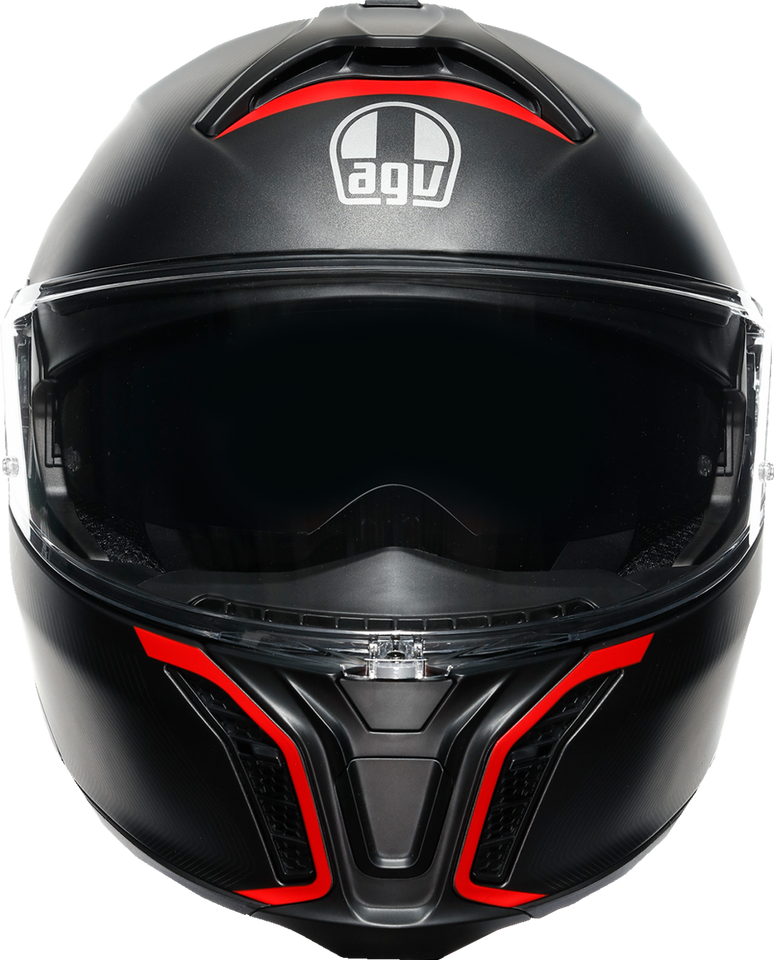 Tourmodular Helmet - Frequency - Matte Gunmetal/Red - Small - Lutzka's Garage