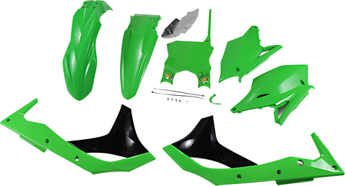 5 Piece Replica Body Kit - OEM Green/Black - KX 250F